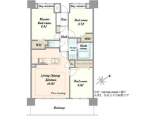 【埼玉県/川口市原町】コスモ川口シティアベニュー 間取り図