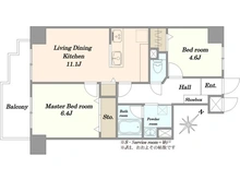【埼玉県/川口市南町】ライオンズマンション川口西 間取り図