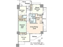 【埼玉県/川口市本町】シャリエ川口本町グリーンマークス 間取り図