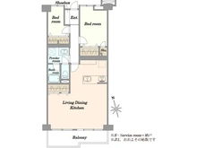 【埼玉県/川口市青木】グリーンプラザ川口 2号棟 間取り図