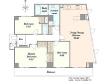 【埼玉県/川口市西川口】ジェム西川口ルミオール 間取り図