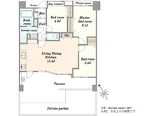 【埼玉県/川口市川口】ダイアパレス川口 間取り図
