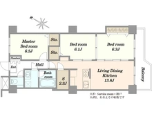 【埼玉県/川口市川口】スカイフロントタワー川口 間取り図