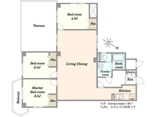 【埼玉県/川口市中青木】青木町ハイツ 2号棟 間取り図