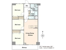 【埼玉県/川口市川口】グリーンビュー第三川口 間取り図