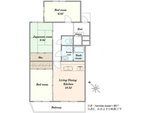 【埼玉県/蕨市塚越】ハイツ西川口 間取り図