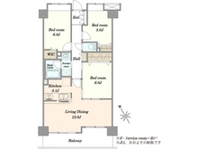 【埼玉県/川口市元郷】シュロス川口元郷リバーテラス 間取り図