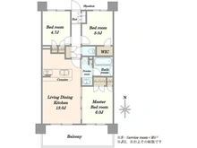【埼玉県/川口市中青木】プレシス川口 間取り図
