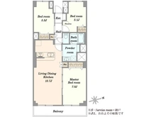 【埼玉県/川口市青木】青木町スカイハイツ 間取り図