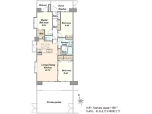 【埼玉県/川口市栄町】コスモ川口ロイヤルステージ 間取り図