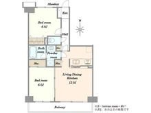 【埼玉県/川口市北原台】シャルム東川口 壱番館 間取り図