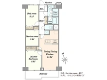 【埼玉県/川口市川口】グリーンビュー第三川口 間取り図