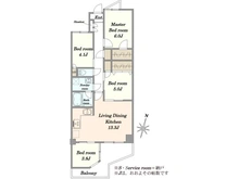 【埼玉県/蕨市中央】ルネ蕨 二号館 間取り図