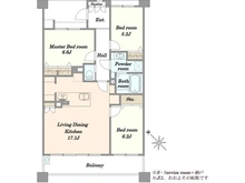 【埼玉県/川口市末広】パークスクエア川口 間取り図