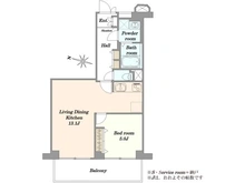 【埼玉県/川口市青木】青木橋スカイハイツ 間取り図
