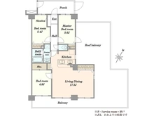 【埼玉県/川口市東川口】シャルム東川口伍番館 間取り図