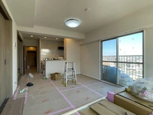 【埼玉県/越谷市大字大房】シャルム北越谷 B棟 リビング・ダイニング：※室内リフォーム中です。