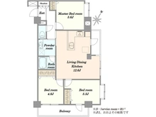 【埼玉県/川口市西川口】ライオンズマンション ⻄川⼝南 間取り図