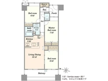 【埼玉県/川口市大字里】シーズガーデングリーンパティオ 間取り図