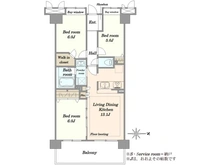 【埼玉県/草加市高砂】メロディーハイム草加高砂 間取り図