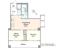 【埼玉県/蕨市北町】わらびユーアイハイツ 間取り図