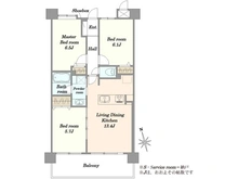 【埼玉県/蕨市北町】グリーンミユキ蕨北町 間取り図