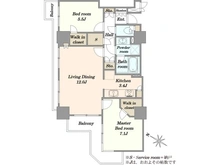 【埼玉県/川口市幸町】川口パークタワー 間取り図