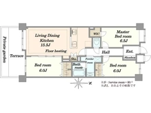 【埼玉県/川口市青木】ゼファー川口青木フェリシア 間取り図