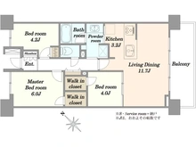 【埼玉県/川口市幸町】パークホームズ川口幸町センターステージ 間取り図