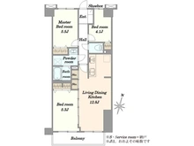 【埼玉県/さいたま市緑区東浦和】ライネスハイム東浦和  間取り図