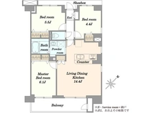 【埼玉県/川口市南町】アメニクス川口 間取り図