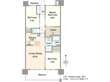【埼玉県/川口市西川口】イニシア川口グランリュクス 間取り図