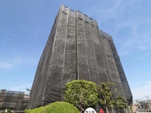 【埼玉県/川口市芝園町】芝園ハイツ2号棟 外観：大規模修繕中