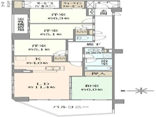【東京都/府中市白糸台】武蔵野台ヒルズ 間取り図