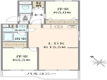 【東京都/府中市本宿町】府中サンライズヒル 6号棟 間取り図
