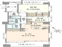 【神奈川県/川崎市川崎区渡田】シテラ川崎グランフォンテ 間取り図