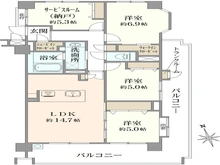 【神奈川県/横浜市青葉区つつじが丘】グランヴェルビュ青葉台 間取り図
