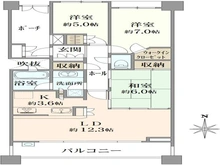 【神奈川県/横浜市青葉区青葉台】グランディスタ青葉台 間取り図