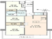 【東京都/多摩市関戸】ハイマート第2聖蹟桜ヶ丘 間取り図