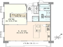 【神奈川県/川崎市高津区二子】クレッセント二子多摩川III 間取り図