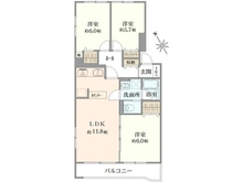 【神奈川県/川崎市宮前区犬蔵】グリーンコーポ多摩プラザ A棟 間取り図