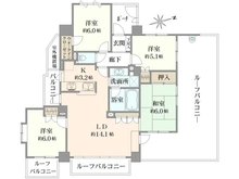 【神奈川県/川崎市高津区下作延】ナイスアーバン溝の口 間取り図