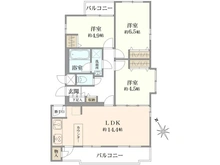 【神奈川県/川崎市宮前区馬絹】藤和宮崎台コープ 間取り図