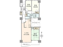 【神奈川県/大和市西鶴間】ハイネスアミティ鶴間弐番館 間取り図
