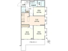 【神奈川県/横浜市西区西戸部町】ホーユウパレス野毛山公園  間取り図