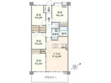 【東京都/多摩市貝取】パーリッシュ永山 間取り図