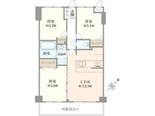 【神奈川県/川崎市高津区蟹ケ谷】ニューウェルテラス元住吉 間取り図