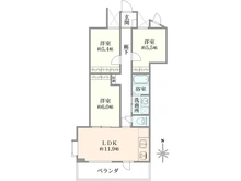 【神奈川県/川崎市高津区蟹ケ谷】ニューウェルテラス第2日吉 間取り図