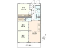 【神奈川県/川崎市高津区蟹ケ谷】ニューウェルテラス第5日吉 間取り図