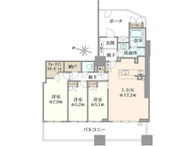 【神奈川県/川崎市高津区久本】ザ・タワー&パークス田園都市溝の口 間取り図